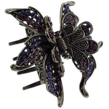 Karen Marie - Filigree Flower Claw - Shades of Amethyst (1)