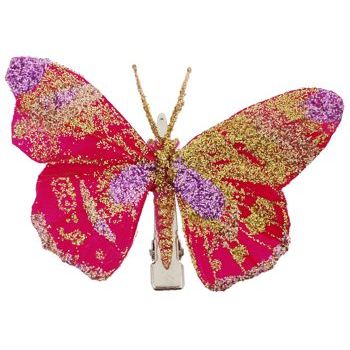 Karen Marie - Madame Butterfly Clip - Ruby Red (1)