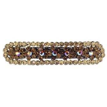 Karen Marie - Austrian Crystal Barrette - Gold & Gold AB (1)