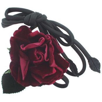 Karin's Garden - Classic Velvet Rose Belt - Burgundy (1)