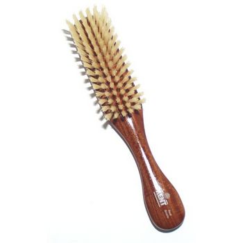 Kent - Traditional Narrow Style Grooming & Styling Brush - Dantawood Soft White Bristle