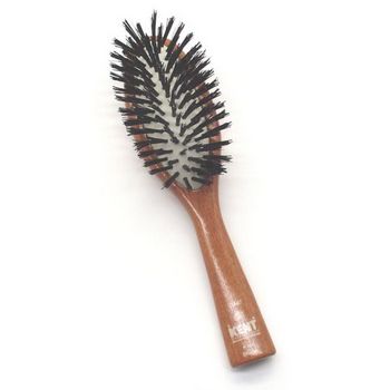 Kent - Medium Oval Rubber Cushion Brush - Mahogany Black Bristle