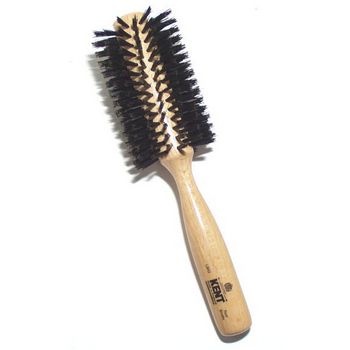 Kent - Spiral Black Bristle Brush - 2.2inch/55mm