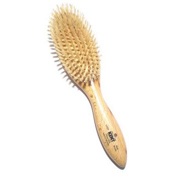 Kent - Oval Style Handmade Brush - Satinwood White Bristle