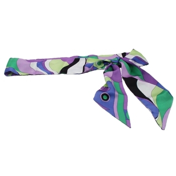 L. Erickson USA - Silk Charmeuse Pucci Inspired Sash Belt - Lavender