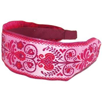 L. Erickson USA - Ribbon Scarf Headband - Chalet Berry