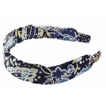 L. Erickson USA - 1 1/2inch Scarf Headband - Ashbury Floral Blue