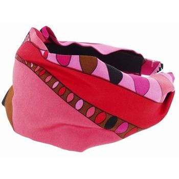 L. Erickson USA - 3inch Scarf Headband - Silk Charmeuse - Pucci Inspired Pink (Pattern A)