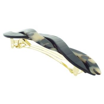 Laurent Olivier - Twist Barrette - Ivory Tokyo/Black  (1)