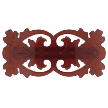 Laurent Olivier - Filigree Leaf Barrette - Burnt Red (1)