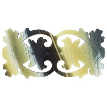 Laurent Olivier - Filigree Leaf Barrette - Corne (1)