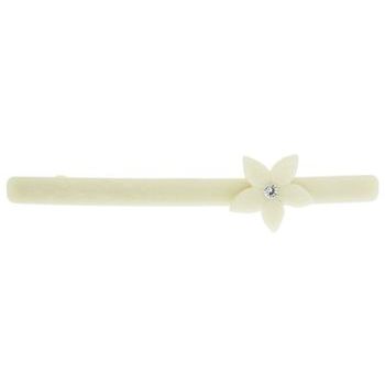 Laurent Olivier - Long & Skinny Barrette w/Flower - Mousseline Pearl/Mousseline Pearl  (1)