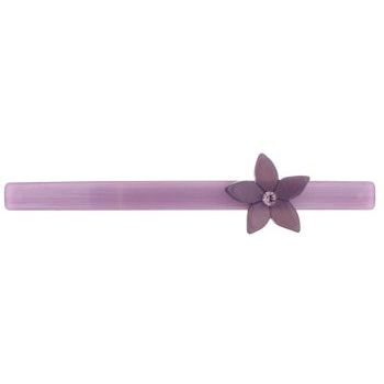 Laurent Olivier - Long & Skinny Barrette w/Flower - Lilac/Violet (1)