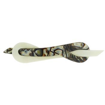 Laurent Olivier - Pin-Thru Barrette - Onyx/Mousseline Pearl (1)