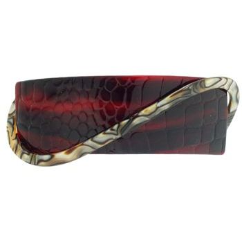 Laurent Olivier - Arc Barrette w/Swirl - Brown Croc/Onyx (1)