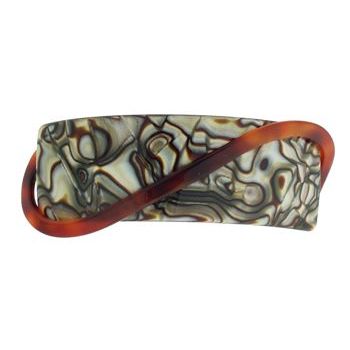 Laurent Olivier - Arc Barrette w/Swirl - Onyx/Tort (1)