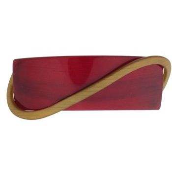 Laurent Olivier - Arc Barrette w/Swirl - Red/Chocolate (1)