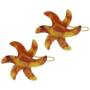 Laurent Olivier - Starburst Hair Clips - Amber (2)