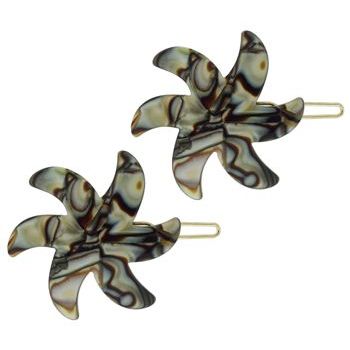 Laurent Olivier - Starburst Hair Clips - Onyx (2)