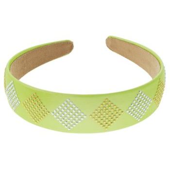 Medusa's Heirlooms - Diamond Studded Headband - Lime (1)