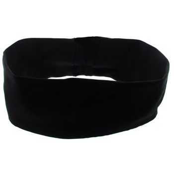 L. Erickson USA - French Lycra Wide Bandeau Headband - Black