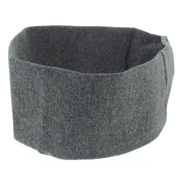 L. Erickson USA - French Lycra Wide Bandeau Headband - Heather Dark Grey