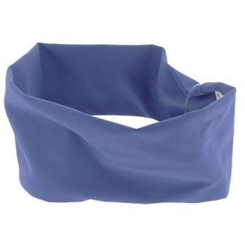 L. Erickson USA - French Lycra Wide Bandeau Headband - Blue