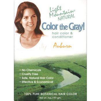 Light Mountain - Color the Gray! - Natural Color & Conditioner - Auburn