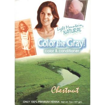 Light Mountain - Color the Gray! - Natural Color & Conditioner - Chestnut