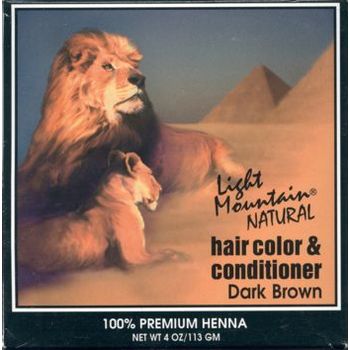 Light Mountain - Natural Hair Color & Conditioner - Dark Brown