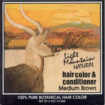 Light Mountain - Natural Hair Color & Conditioner - Medium Brown
