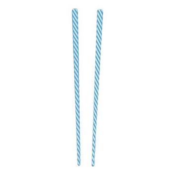 HB HairJewels - Lucy Collection - Candystripe Hairsticks - Sky Blue (Set of 2)