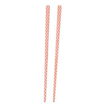 HB HairJewels - Lucy Collection - Candystripe Hairsticks - Orange (Set of 2)