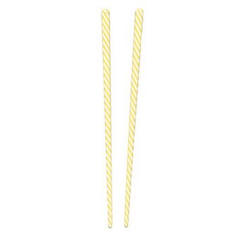 HB HairJewels - Lucy Collection - Candystripe Hairsticks - Yellow (Set of 2)
