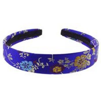 HB HairJewels - Lucy Collection - Small Oriental Satin Headband - Heliotrope Blue - 7/8inch