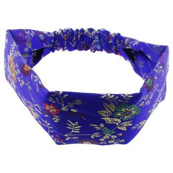 HB HairJewels - Lucy Collection - Soft Oriental Satin Like Headband - Royal Blue - 2 3/8inch