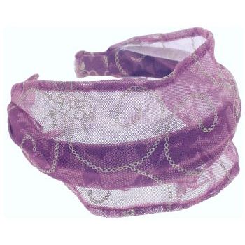 Dana Tag - Sheer Floral Headband - Mauve