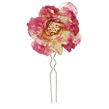 Medusa's Heirlooms - Antique Faux Flower Chignon - Rose
