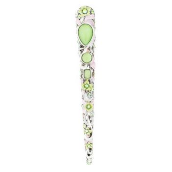 Medusa's Heirlooms - Moonstone Garden Delight Enamel Tongs - Mint