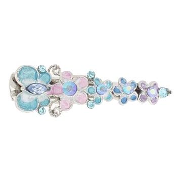 Medusa's Heirlooms - Enamel Flower Clamp - Aqua