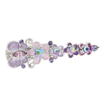 Medusa's Heirlooms - Enamel Flower Clamp - Lavendar