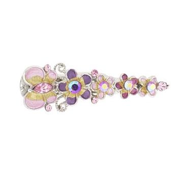 Medusa's Heirlooms - Enamel Flower Clamp - Pink