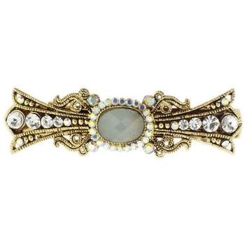 Medusa's Heirlooms - Moonstone Center Barrette - Cream White Hue (1)