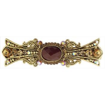 Medusa's Heirlooms - Moonstone Center Barrette - Amber Topaz Hue (1)