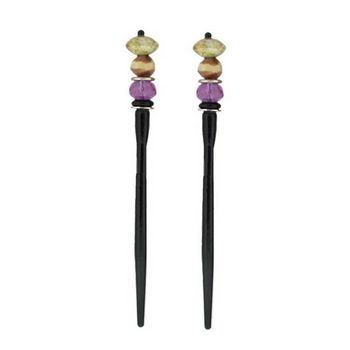 Mei Fa - Hairstyx - Cafe - Short Hairsticks - (Set of 2)