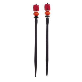 Mei Fa - Hairstyx - Hot - Long Hairsticks - (Set of 2)