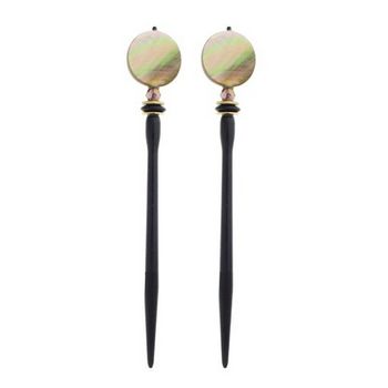 Mei Fa - Hairstyx - Lady Slipper - Short Hairsticks - (Set of 2)