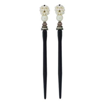 Mei Fa - Hairstyx - Snowflake - Short Hairsticks - (Set of 2)