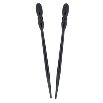 Mei Fa - Hairstyx - Allwood Onyx - Short Hairsticks - (Set of 2)