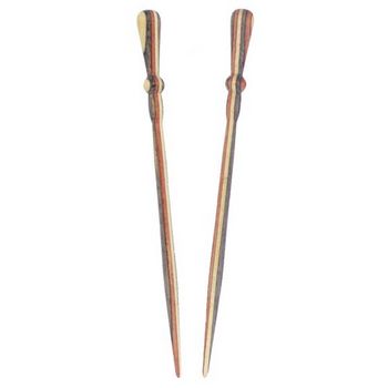 Mei Fa - Hairstyx - Allwood Cabin - Long Hairsticks - (Set of 2)